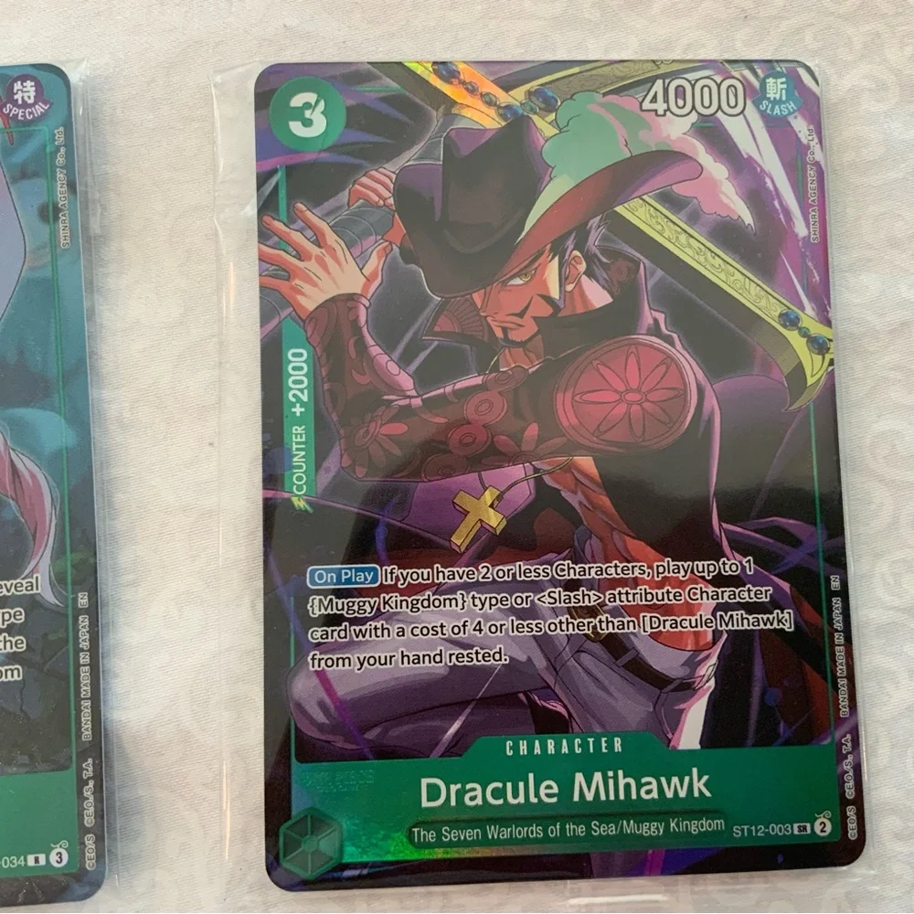 Lot Of 5 One Piece Perona Monkey D Luffy Dracule Mihawk Card Game